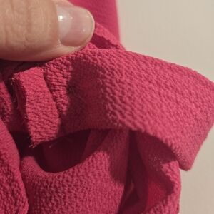 Vibrant Pink Textured Blouse